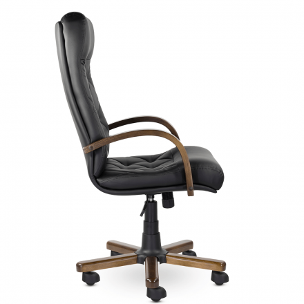 Кресло К-10 Верона В дерево D8 (темный орех) К01 (черный) Кресло К-10 Верона В дерево D8 (темный орех) К01 (черный)