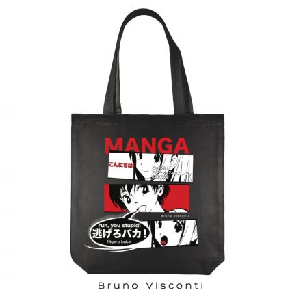 Сумка для покупок шоппер Black Manga Anime 34х36 см, 16-004-02/34 Сумка для покупок шоппер Black Manga Anime 34х36 см, 16-004-02/34