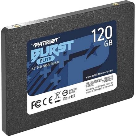 SSD накопитель Patriot SATA III 120Gb Burst Elite 2.5 (PBE120GS25SSDR) SSD накопитель Patriot SATA III 120Gb Burst Elite 2.5 (PBE120GS25SSDR)
