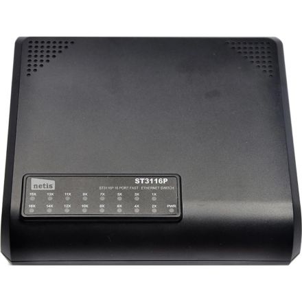 Коммутатор Netis ST3116P неуправляемый, 16-портовый, 100 Мбит/с Коммутатор Netis ST3116P неуправляемый, 16-портовый, 100 Мбит/с