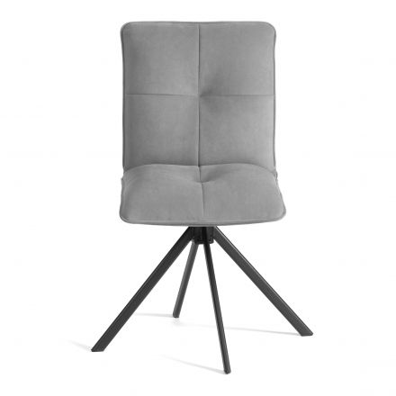 Стул обеденный Sweet поворотный механизм 360, велюр, серый, 29