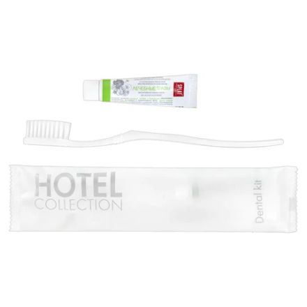 Зубной набор КОМПЛЕКТ 300 шт., HOTEL COLLECTION (зубная щётка + зубная паста 5 г), саше, флоупак, 81646, 00-00027999