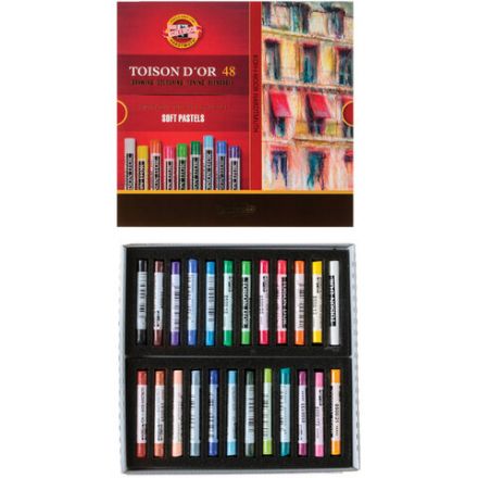 Пастель сухая 48 ЦВЕТОВ KOH-I-NOOR "Toison D'or", мягкая, 8516/48, 8516048005KS Пастель сухая 48 ЦВЕТОВ KOH-I-NOOR "Toison D'or", мягкая, 8516/48, 8516048005KS