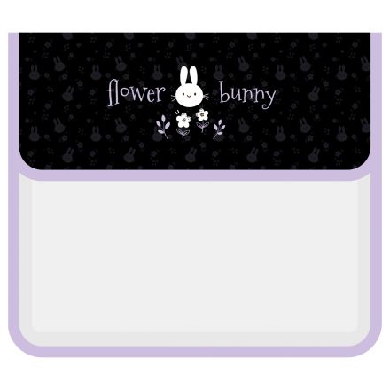 Папка для тетрадей 1 отделение, Först  "Bunny" (Зайчик), А5, пластик, на липучке
