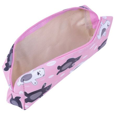 Пенал-косметичка ПИФАГОР, мягкий, "BEAR", прямоугольный, 20х7х4 см, 229266 Пенал-косметичка ПИФАГОР, мягкий, "BEAR", прямоугольный, 20х7х4 см, 229266