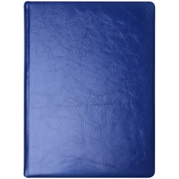 Ежедневник недатир. А5, 136л., Кожевенная мануфактура "Gloss", синий, КОЖА