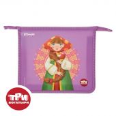 Папка для тетрадей КОМУС Три богатыря Любава,А5,1отд,на молн,пластик,ПТ 713 Папка для тетрадей КОМУС Три богатыря Любава,А5,1отд,на молн,пластик,ПТ 713