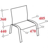 Стул 0MX_UA_EChair Rio(ИЗО/ISO) хром к/з черный V-4, поперечина 18