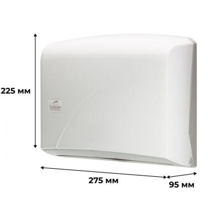 Диспенсер для полотенец лист Luscan Professional белый Диспенсер для полотенец лист Luscan Professional белый