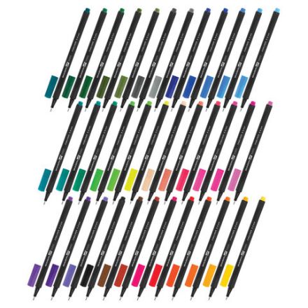 Ручки капиллярные (линеры), 36 ЦВЕТОВ, BRAUBERG ART, "Classic", трехгранные, металлический наконечник, линия письма 0,4 мм, 144150 Ручки капиллярные (линеры), 36 ЦВЕТОВ, BRAUBERG ART, "Classic", трехгранные, металлический наконечник, линия письма 0,4 мм, 144150