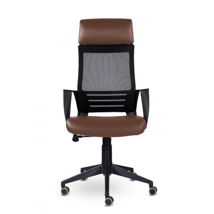 Кресло М-811 Альт/Alt blackPL Ср S-0412 (коричневый) Кресло М-811 Альт/Alt blackPL Ср S-0412 (коричневый)