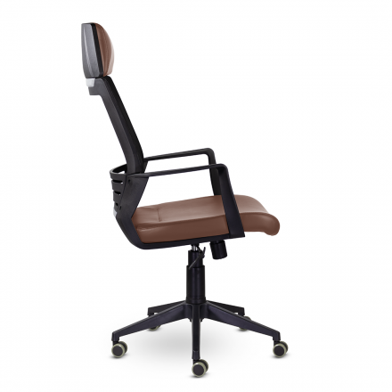 Кресло М-811 Альт/Alt blackPL Ср S-0412 (коричневый) Кресло М-811 Альт/Alt blackPL Ср S-0412 (коричневый)