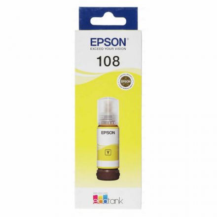 Чернила EPSON 108 (C13T09C44A) для СНПЧ EPSON L8050 /L8100 /L18050, желтые, ОРИГИНАЛЬНЫЕ Чернила EPSON 108 (C13T09C44A) для СНПЧ EPSON L8050 /L8100 /L18050, желтые, ОРИГИНАЛЬНЫЕ