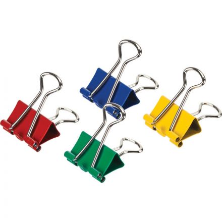 Зажимы для бумаг Attache 51 мм цветные (12 штук в упаковке) Зажимы для бумаг Attache 51 мм цветные (12 штук в упаковке)
