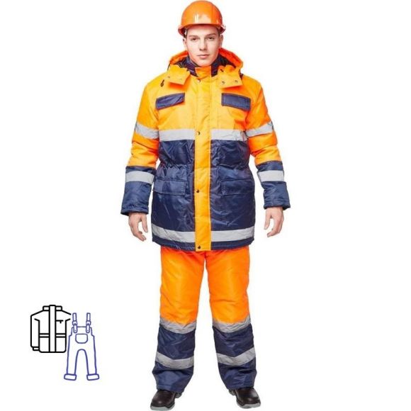 Костюм зимний Спектр-2 куртка и полукомбинезон (размер 52-54, рост 182-188)