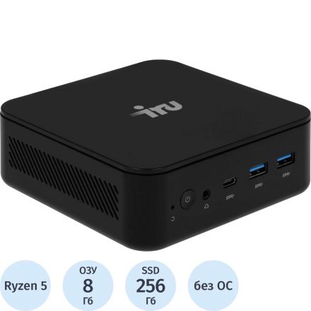 Неттоп IRU Planio 325 (2180213)R5 3500U/8Gb/SSD256Gb Vega 8/noOS