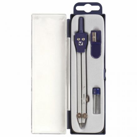 Готовальня BRAUBERG "Student Oxford", 3 предмета: циркуль 140 мм, грифель, точилка, пенал с подвесом, 210332 Готовальня BRAUBERG "Student Oxford", 3 предмета: циркуль 140 мм, грифель, точилка, пенал с подвесом, 210332