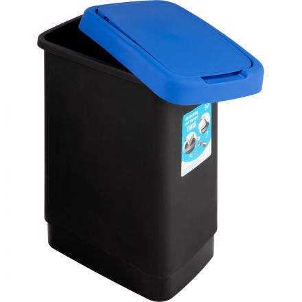 Ведро для мусора IDEA ТВИН 25л синее
