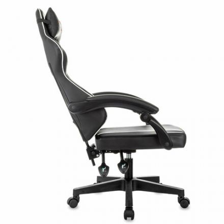 Кресло компьютерное BRABIX "Shooter GM-123", 2 подушки, экокожа, черное/белое, 533191 Кресло компьютерное BRABIX "Shooter GM-123", 2 подушки, экокожа, черное/белое, 533191