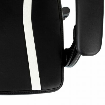 Кресло компьютерное BRABIX "Shooter GM-123", 2 подушки, экокожа, черное/белое, 533191 Кресло компьютерное BRABIX "Shooter GM-123", 2 подушки, экокожа, черное/белое, 533191