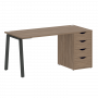 Home Office Стол письменный VR.SP-3-158.4.A Дуб аризона/Антрацит металл 1580*720*750
