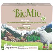 Порошок стиральный BioMio BIO-WHITE д/бел белья б/запаха концентрат 1,5кг