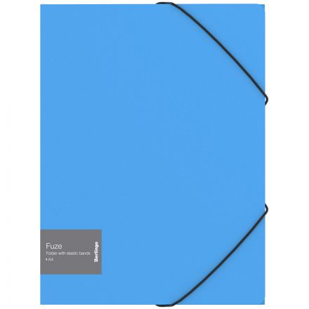 Папка на резинке Berlingo "Fuze" А4, 600мкм, голубая