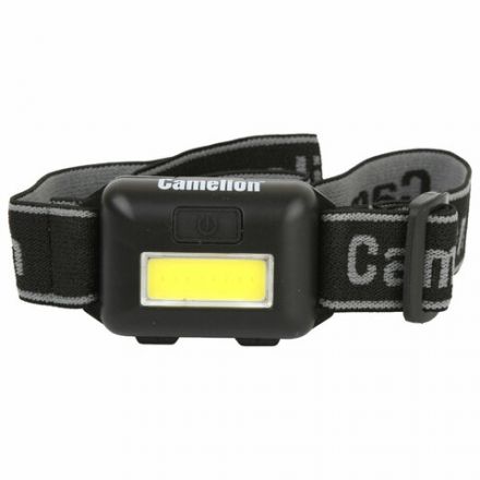 Фонарь налобный CAMELION 1Вт COB, 3 режима, питание 3хAAА(не в комплекте), LED5355