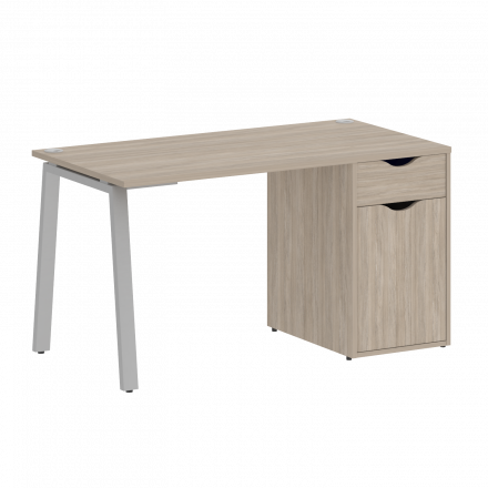 Home Office Стол письменный VR.SP-3-138.1.A Дуб аттик/Серый металл 1380*720*750