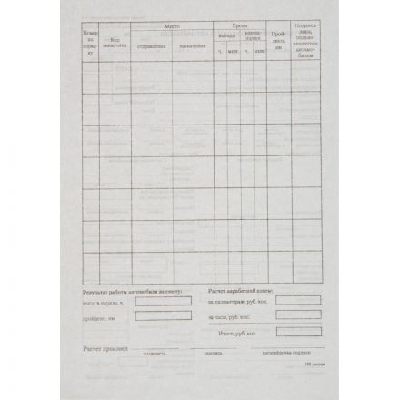 Бланк Путевой лист легк.авто (книж.100л),газетн.бум, 20 блоков/уп (1081334) Бланк Путевой лист легк.авто (книж.100л),газетн.бум, 20 блоков/уп (1081334)