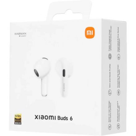 Наушники Xiaomi Buds 6 Pearl White (BHR08OGGL) Наушники Xiaomi Buds 6 Pearl White (BHR08OGGL)