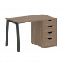Home Office Стол письменный VR.SP-3-118.4.A Дуб аризона/Антрацит металл 1180*720*750