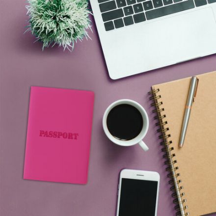 Обложка для паспорта, мягкий полиуретан, "PASSPORT", розовая, STAFF, 237605 Обложка для паспорта, мягкий полиуретан, "PASSPORT", розовая, STAFF, 237605