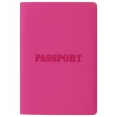 Обложка для паспорта STAFF, мягкий полиуретан, "ПАСПОРТ", розовая, 237605