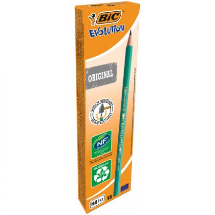 Карандаш чернографитный Bic Evolution Эко CO650 НВ заточенный Карандаш чернографитный Bic Evolution Эко CO650 НВ заточенный
