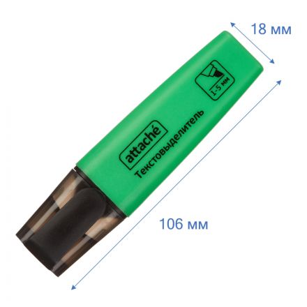 Текстовыделитель Attache Colored зеленый (толщина линии 1-5 мм) Текстовыделитель Attache Colored зеленый (толщина линии 1-5 мм)