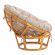 Кресло Папасан/Papasan (23/01 W) /с подушкой и ремешками/ 115х101х104см, коньячный, подушка рогожка, меланж Кресло Папасан/Papasan (23/01 W) /с подушкой и ремешками/ 115х101х104см, коньячный, подушка рогожка, меланж