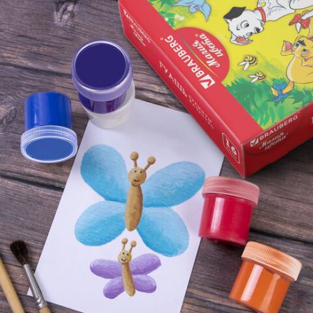 Гуашь BRAUBERG "МАГИЯ ЦВЕТА", 16 цветов по 20 мл, 191334 Гуашь BRAUBERG "МАГИЯ ЦВЕТА", 16 цветов по 20 мл, 191334