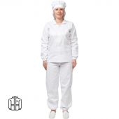 Куртка для пищевого производства женская у17-КУ белая (размер 48-50 рост 170-176)