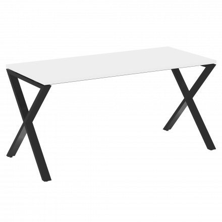 Loft Стол рабочий VR.L-SRX-4.7 Белый бриллиант/Чёрный металл 1580*720*750 Loft Стол рабочий VR.L-SRX-4.7 Белый бриллиант/Чёрный металл 1580*720*750