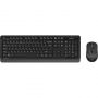 Набор клавиатура+мышь A4Tech Fstyler FG1010 черный/сер USB беспров Multime