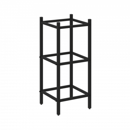 Loft Угловой проходной переходной модуль VR.L-SL.UPK-1.2.2 Чёрный металл 446*446*1047