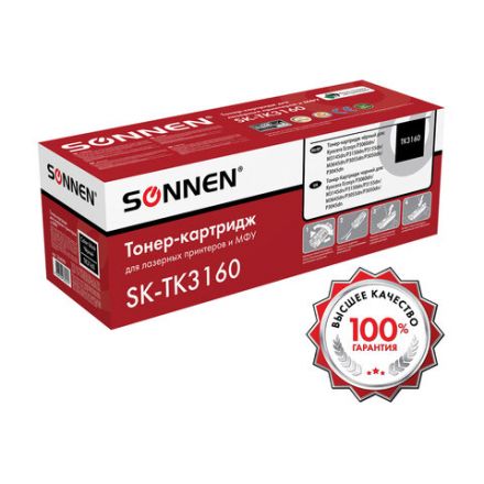 Тонер-картридж лазерный SONNEN (SK-TK3160) для KYOCERA ECOSYS P3045dn/P3050dn/P3060dn/M3145dn, ресурс 12500 стр., 364080 Тонер-картридж лазерный SONNEN (SK-TK3160) для KYOCERA ECOSYS P3045dn/P3050dn/P3060dn/M3145dn, ресурс 12500 стр., 364080
