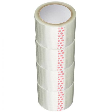 Клейкая лента 72мм х66м 38 мкм прозрачны 4 шт/уп Клейкая лента 72мм х66м 38 мкм прозрачны 4 шт/уп