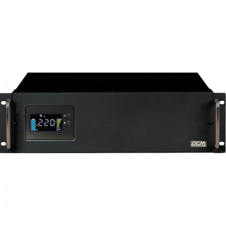 ИБП POWERCOM King Pro RM KIN-3000AP LCD UPS 2400W 3000Va black