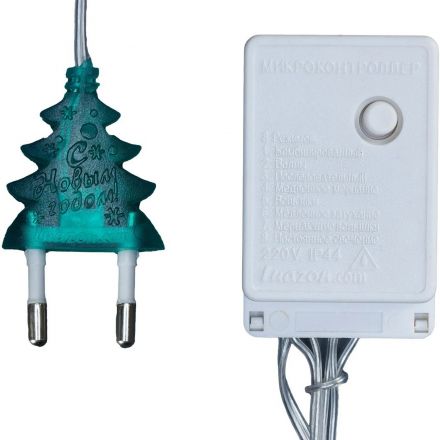 Гирлянда светодиодная Бахрома 1.8х0.5м,IP20, 48 LED,мульти,8 реж 3556828
