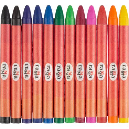 Мелки восковые Гамма Мультики круглые, 8x90 мм, 12 цветов,2131018_01_29 Мелки восковые Гамма Мультики круглые, 8x90 мм, 12 цветов,2131018_01_29