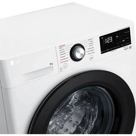 Стиральная машина LG F2V3PS6W кл.:A фронт. макс.:8кг белый инвертер