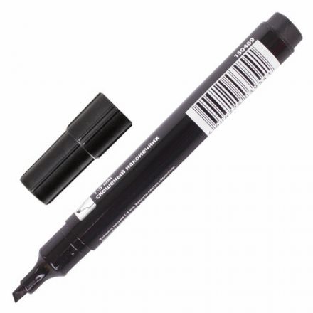 Маркер перманентный BRAUBERG "Contract", ЧЕРНЫЙ, скошенный наконечник, 1-5 мм, 150469 Маркер перманентный BRAUBERG "Contract", ЧЕРНЫЙ, скошенный наконечник, 1-5 мм, 150469