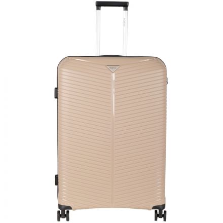 Чемодан большой L пластик PP (полипропилен) бежевый РР823(28) Чемодан большой L пластик PP (полипропилен) бежевый РР823(28)